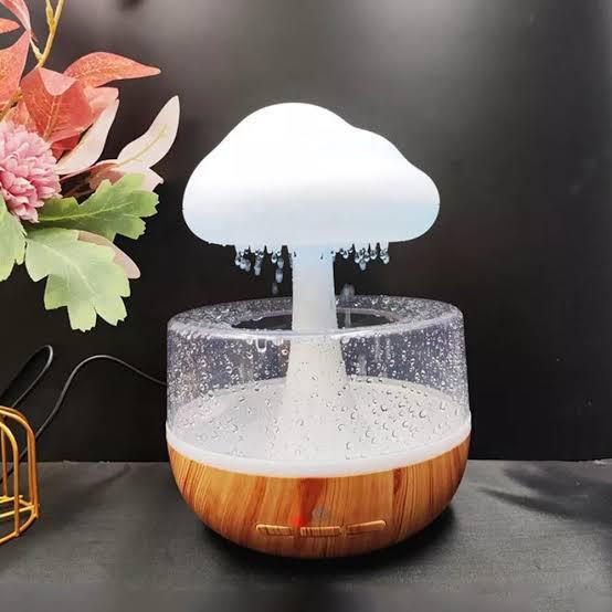 Mushroom Rain Humidifier color changing