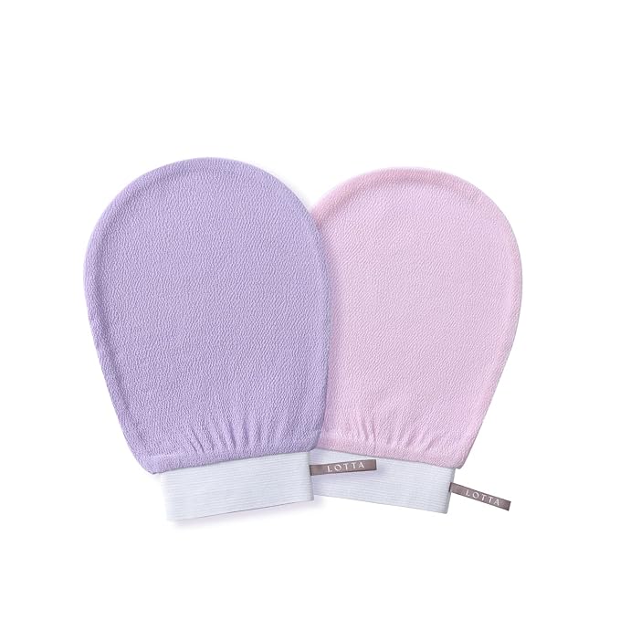 Exfoilating bath gloves